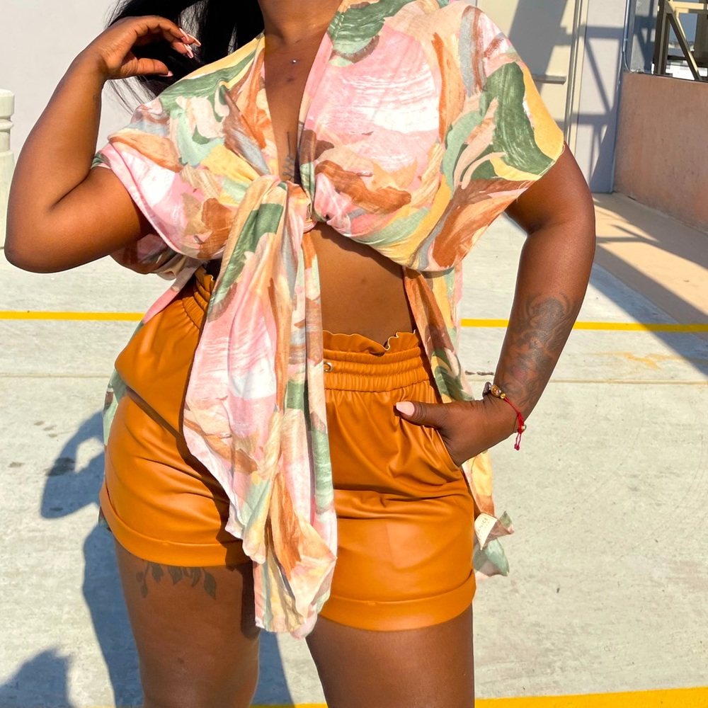 Paint Brush Kimono Top